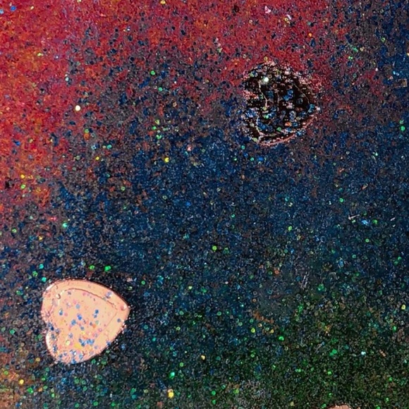 Rainbow Ashtray with Hearts - Picture 3 of 3